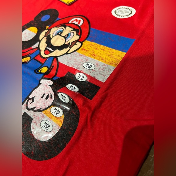 Super Mario Kids T-shirt Sz Medium 7/8 - Picture 3 of 5